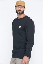 Carhartt Men's Loose Fit Heavyweight Long-Sleeve Pocket T-Shirt - Image 3